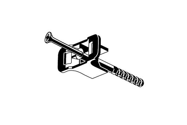 Collier de fixation avec cheville